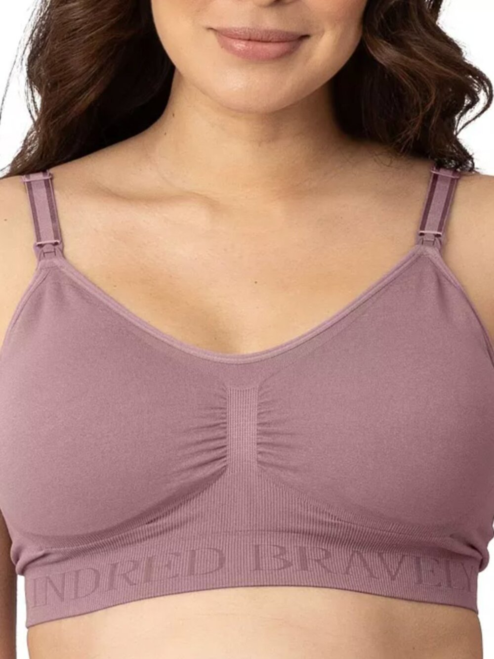 Kindred Bravely Simply Sublime Nursing Bra Women's M Purple Wireless Seamless